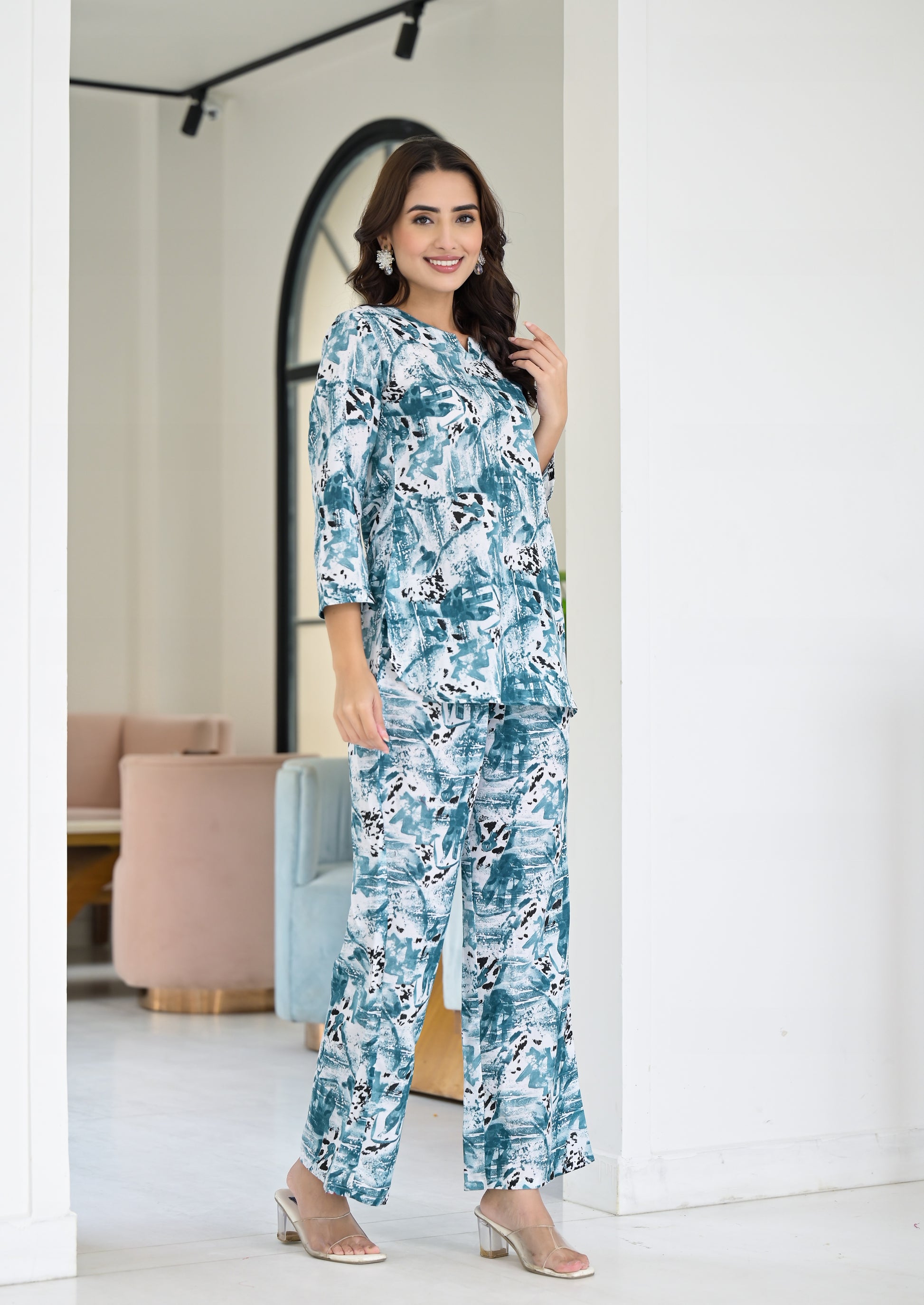 Ethnic Set Women Printed Co-ord Set - Ethnic Set