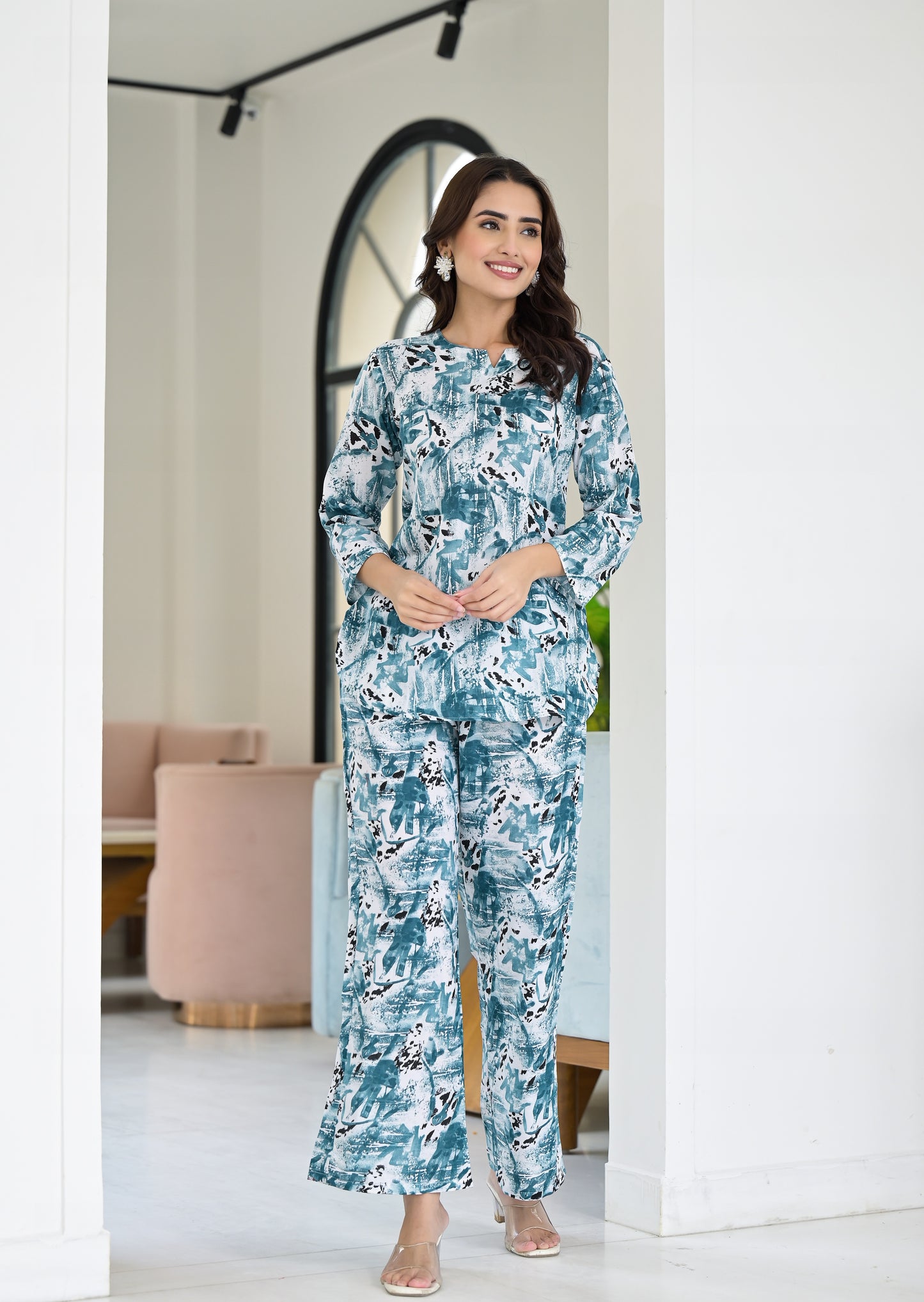 Ethnic Set Women Printed Co-ord Set - Ethnic Set