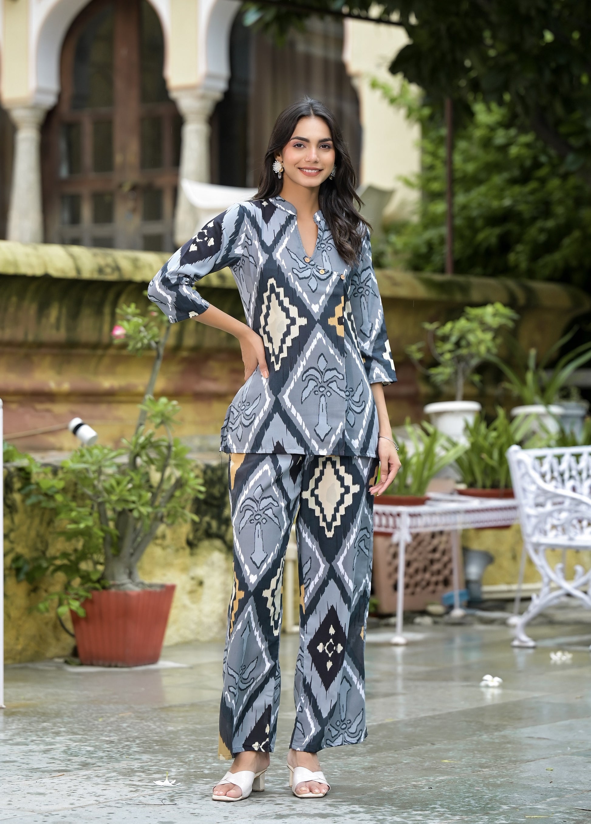 Ethnic Set Printed Traditional Co-ord Set - Ethnic Set