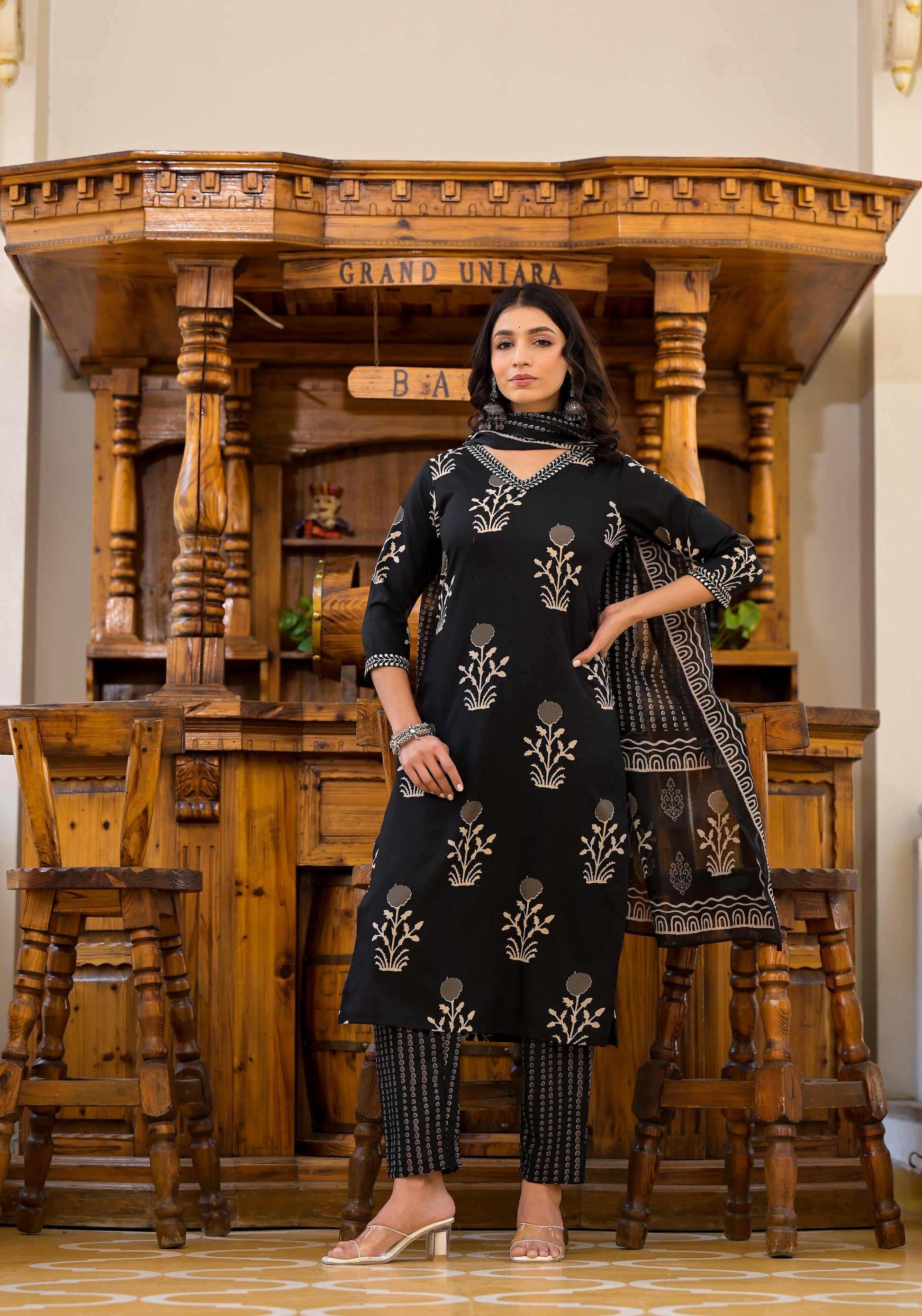 Ethnic Set Women Printed Kurta and Pant set With Dupatta - Ethnic Set