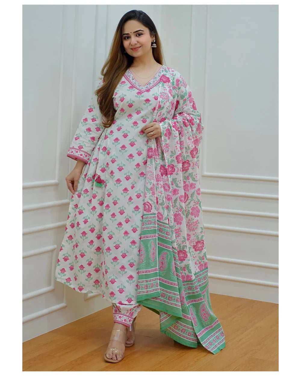 Kurta set ethnic fashion traditional cotton partiwear women clothing style Indian Ethnic Suit Palazzo pant Salwar Anarkali Lehenga Choli Bollywood Designer festive Printed wedding shaadi Collections Embroidered Ethnic Wear Outfits Attire Dresses Patterns