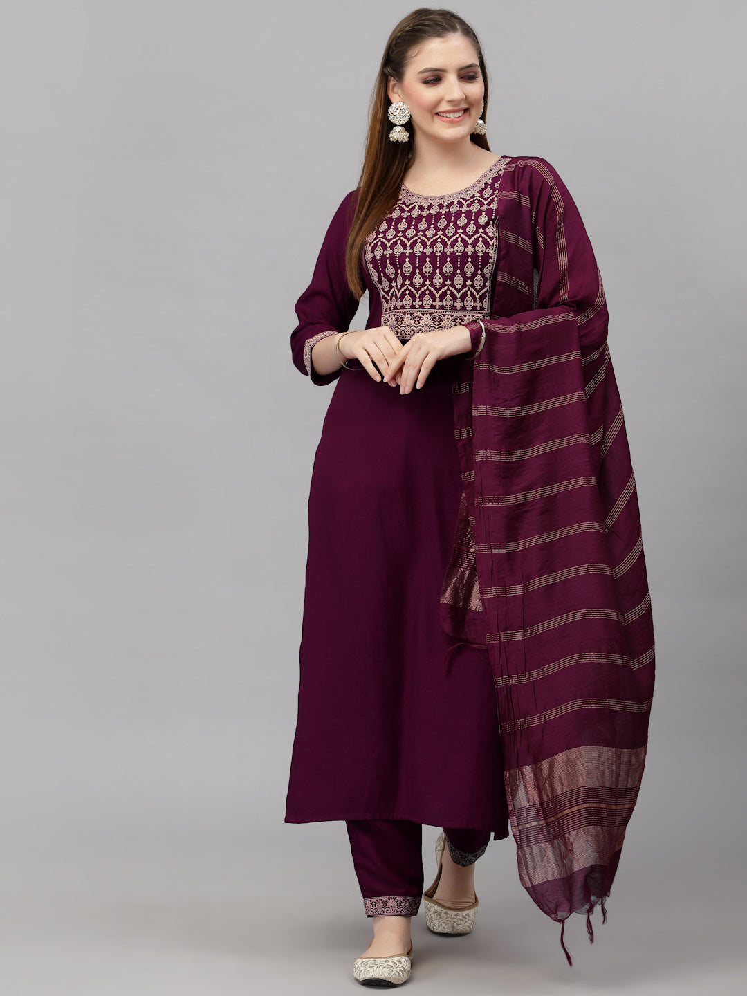 Kurta set ethnic fashion traditional cotton partiwear women clothing style Indian Ethnic Suit Palazzo pant Salwar Anarkali Lehenga Choli Bollywood Designer festive Printed wedding shaadi Collections Embroidered Ethnic Wear Outfits Attire Dresses Patterns