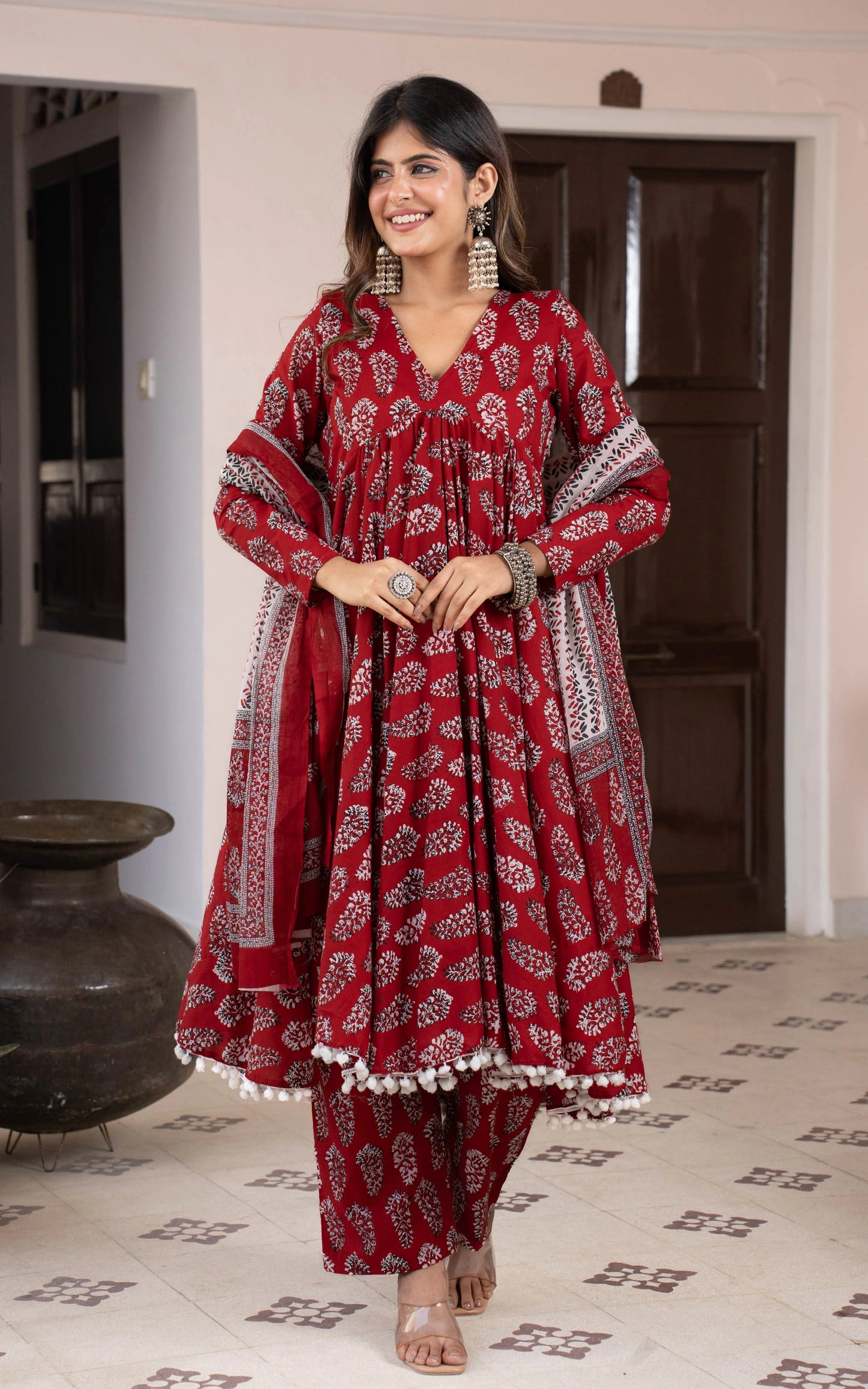 Kurta set ethnic fashion traditional cotton partiwear women clothing style Indian Ethnic Suit Palazzo pant Salwar Anarkali Lehenga Choli Bollywood Designer festive Printed wedding shaadi Collections Embroidered Ethnic Wear Outfits Attire Dresses Patterns